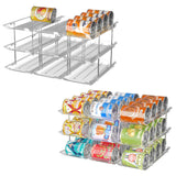 Attelite Can Organizer for Pantry, 6 Sets 3Tiers Can Storage Organizer Pantry, Soda Can Organizer for Fridge 72 Cans Rack Automa