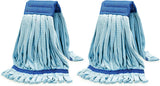2 Pack Large Microfiber Tube Mop 400GSM Heavy Duty Industrial Wet Mop Head Refill,Commercial, Thick Fiber, Replacement Heads