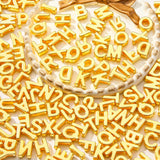 CYEENUT 500pcs Golden Letter Beads Large Plastic Letter Beads for DIY Crafts Bracelet Necklace Earrings Jewelry Making (Golden)