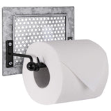 Autumn Alley Rustic Farmhouse Toilet Paper Holder | Farmhouse Bathroom Decor | Galvanized Bathroom Accessories | Warm Finish and