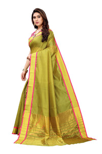 Anni Designer Women'S Art Silk Printed Saree With Blouse Piece (Swak Green_Green),Green,Free,Art Silk,Printed,With Blouse Piece