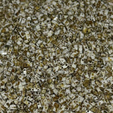 Miyuki Half Tila Beads - 2 Hole Rectangle Beads, 5x2.3x1.9 mm, 5 Grams Glass Beads Picasso Cream (HTL4512)