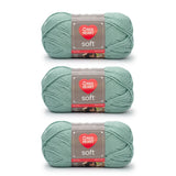 Red Heart Soft Seafoam Yarn 3 Pack of 141g/5oz Acrylic 4 Medium (Worsted) 256 Yards Knitting/Crochet