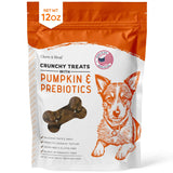 Chew + Heal Labs Crunchy Biscuits for Dogs - 12 oz of Healthy Dog Treats for Medium, Small, and Large Dog Breeds - Made with Pum