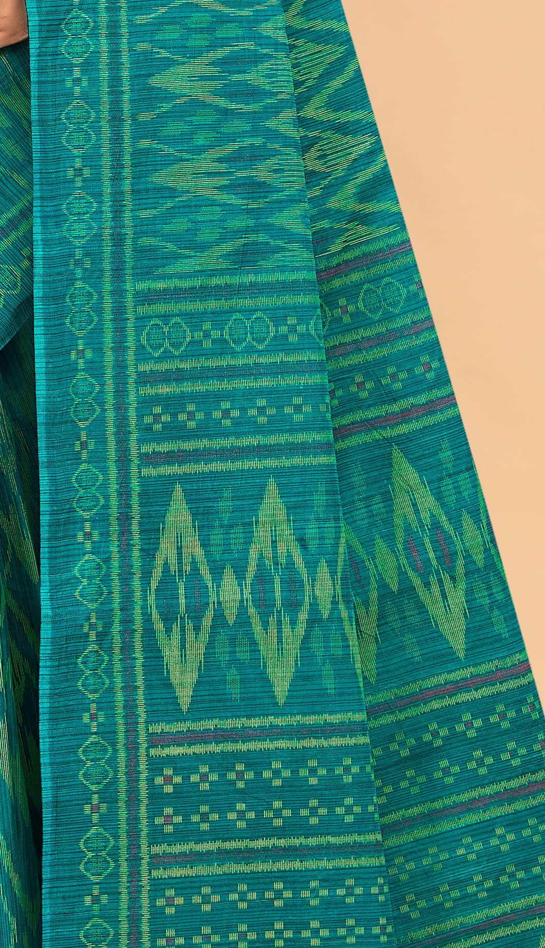Tamaira Fashion Women'S Plain Cotton Saree (11541_Seagreen