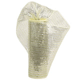 HUIHUANG Gold Deco Mesh 10 inch Rolls, Glod Decorative Mesh Ribbon for Christmas Wreath Swags Garland Bows DIY Craft-10 Yards