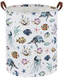 Sanjiaofen Kids Laundry Hamper,Ocean Laundry Basket Collapsible Boys and Girls Storage Baskets for Home Decor,Office,Toy Organiz