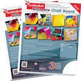 Floortex FPBU118WH2 CraftTex Bubbalux White Craft Board-2 Packs of 3 Letter Size Sheets, 8.5 x 11