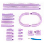 Authentic Knitting Board Adjustable MultiKnit Loom, snap in parts, small and large gauge