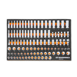 GEARWRENCH 104 Piece 3/8 Drive Master Metric Socket Set in Foam Storage Tray GWMSSKT38MM