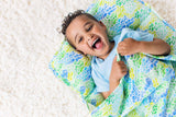 LOVEVERY The Nap Mat One-Piece Cozy Naptime Set with Padded Mat, Blanket, & Pillow for Toddlers; Soft Organic Cotton, Perfect fo