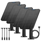 4W Solar Panel Charging Compatible with Blink 4th Gen/3rd Gen/XT/XT2 and SimpliSafe Camera,with 13.1ft Waterproof Charging Cable