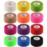 BBTO 12 Pack 1'' x 5 Yards Self Adhesive Bandage Wrap, Elastic Breathable Self Adherent Wrap for Sports, Toe, Wrist, Ankle, Swel