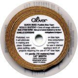 Quick Bias Fusible Bias Tape 1/4x11ydGold Lame