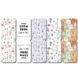 woopme Set of 5 Magnetic More Hugs Bookmark for Book Lovers Readers Students Gift Magnetic Page Clips Folding
