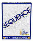 SEQUENCE- Original SEQUENCE Game with Folding Board, Cards and Chips by Jax ( Packaging may Vary ) White, 10.3 x 8.1 x 2.31