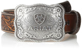 ARIAT Mens Straight Floral Buckle Belt