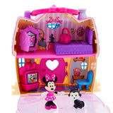 Disney Store Official Minnie Mouse Clubhouse Toys Play Set - Interactive Playhouse Junior Mickey Mouse Toys - Poseable Minnie & 