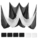 Land Guard 6Pcs Halloween Gauze Cloth, Creepy Cloth, 30 72 Inch Creepy Fabric Halloween for Haunted House Supplies, Party Outdo