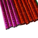 The Art Bundle Plastic Holographic Printed Metallic Wrapping Paper Sheet for Packing of Gift (Multicolour) 15 Pieces