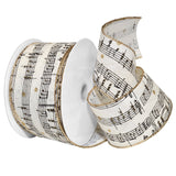 Morex Ribbon Wired Polyester Christmas/Holiday & Winter Themed Ribbon, 2.5 x 20 Yd, Melody (7715.60/20-815)