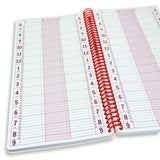 Notebook Planner, Appointment Book - Large 7 x 13.5 Undated 2025 Planner, Daily & Hourly Planner - Spiral Notebook Organizer for