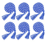 UIALECG 6 Pieces Graduation Cords,Royal Blue and White Honor Cords,68 Inch
