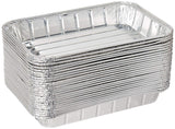 Pack of 20 Disposable Aluminum Foil Toaster Oven Pans-Mini Broiler Pans | BPA Free | Perfect for Small Cakes or Personal Quiche 