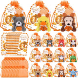 Wiwiqing 24 Set Thanksgiving Mini Stuffed Animals Set Small Thanksgiving Day Plush Toys Autumn Party Favors Soft Keychain Doll w