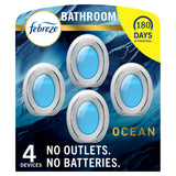 Febreze Bathroom Air Freshener, Odor-Fighting, Plug In Alternative, Air Fresheners for Home and Bathroom and Kitchen, Closet Air