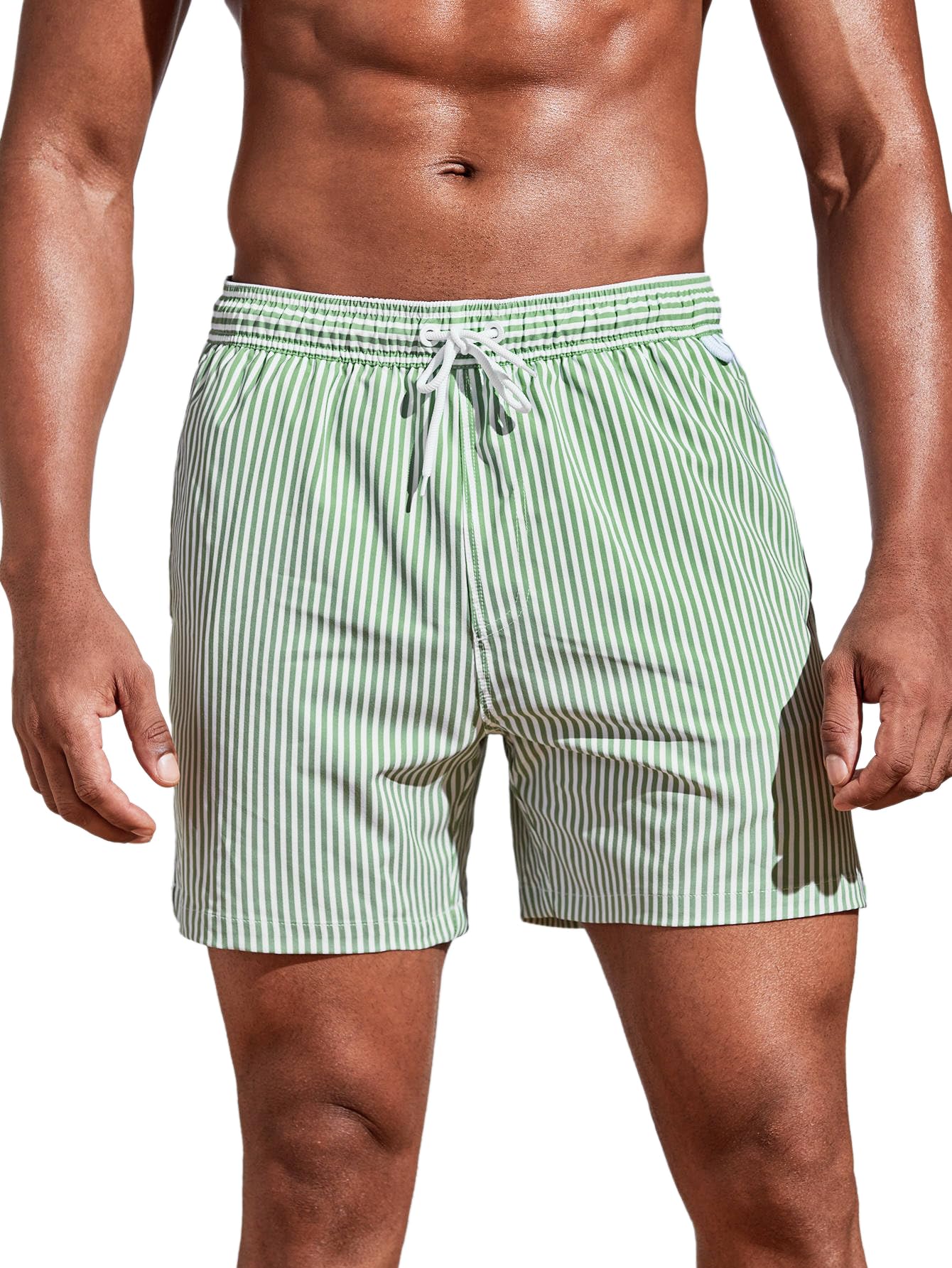 Toplot Regular Fit Stripe Printed Boxer Shorts For Men (Lining-Shorts-5129-Green-M),Green,,B0CJ4TG4HG