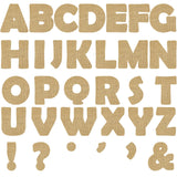 Qyeahkj 150 PCS Large 6 Font Bulletin Board Letters and Punctuation Cutouts Combo Set Burlap Border Letters Decoration Classroom