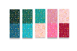 woopme Set of 5 Magnetic Small Cute Flowers Design Bookmark for Book Lovers Readers Students Gift Magnetic Page Clips Folding