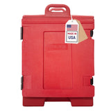 Carlisle FoodService Products Insulated Food Pan Carrier, Holds 5 Full or 10 Half 2.5 Pans (Sold Separately), Front-Loading Cate