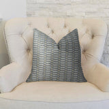 Plutus Brands Plutus Cycle Joiners Handmade Throw Pillow, 20 X 30 Queen, Gray/Cream