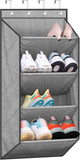 SLEEPING LAMB Over The Door Shoe Organizer for Closet with Large Deep Pockets, Narrow Shoe Rack for Door Hanging Boots Storage, 