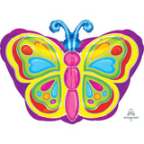 Nature Themed Event 18 Butterfly Foil Balloon Flat Butterfly Foil Balloon