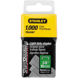 Stanley Tra206T 3/8 Inch Light Duty Staples, Pack of 1000(Pack of 1000)