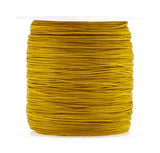 Mandala Crafts Nylon Satin Cord - 0.5mm for Jewelry and Bracelets Making - 164 Yds Gold Strings Rattail Chinese Knotting