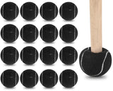 Macarrie 100 Pcs Precut Tennis Balls Bulk For Furniture Legs Tennis Ball Chair Foot Covers For Floor Protection Ball Desk Leg Coverings(Black),Furniture Pads