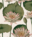 Orainege Floral Wallpaper Peel and Stick Floral Contact Paper Boho 16.9inx393.7in Lotus Flower Wallpaper Removable Self Adhesive