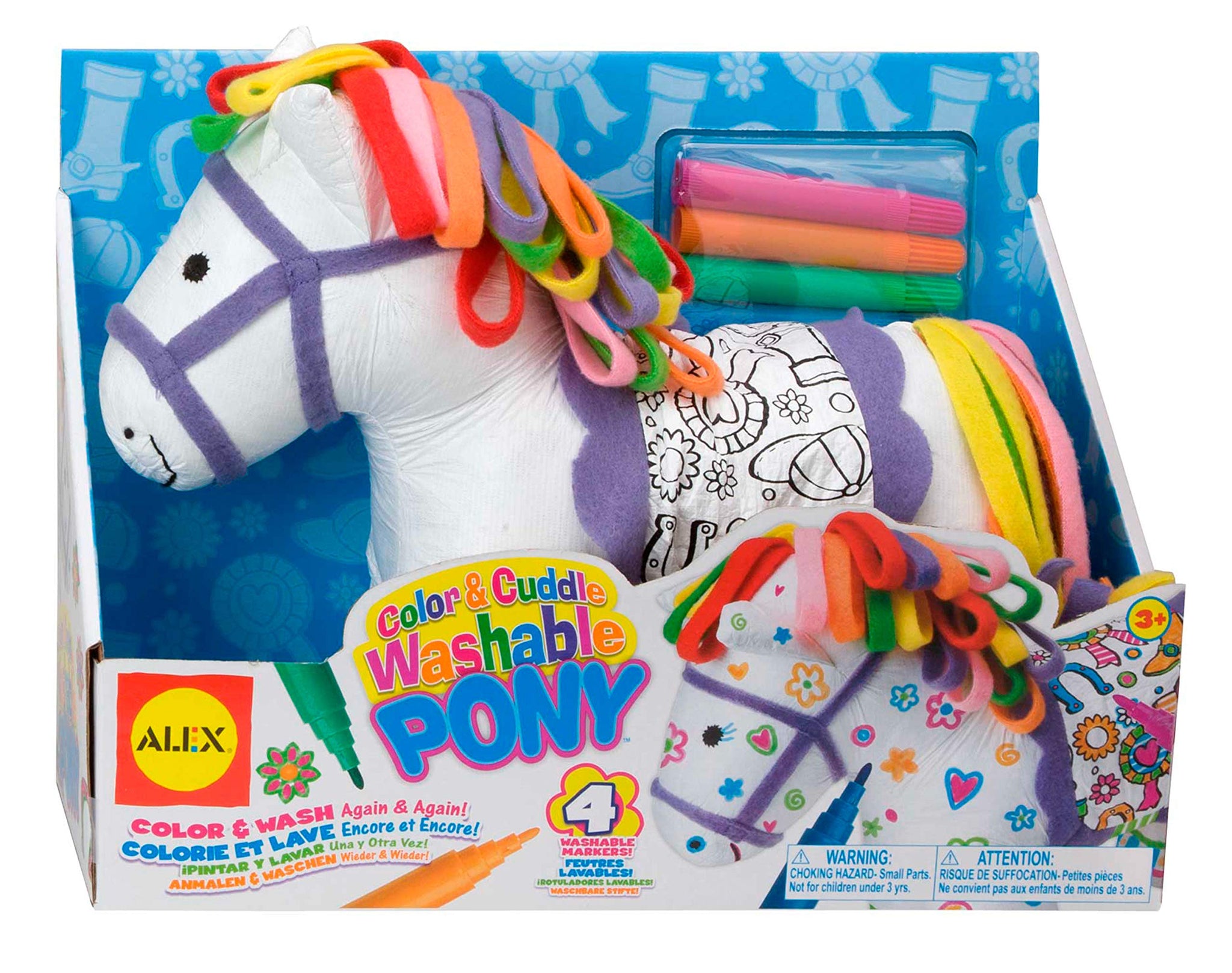 Alex Craft Color and Cuddle Washable Pony Kids Art and Craft Activity