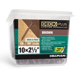 Deck Plus 2-1/2 Inch Epoxy Coated Exterior Wood and Fence Screws #10 x 2-1/2 Torx/Star Drive Included Coarse Thread, Outdoor Rus
