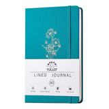 YULLOT Lined Journal Notebook, A5 Vintage Floral Hardcover Journal with Gold Foil Design, 100 GSM Thick Paper, 192 Pages College
