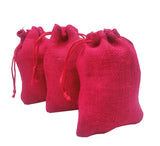 brown leaf 5X6 Inches Pure Pink Jute Bags Jewelry Pouches Potli Bags Best for Wedding Anniversary Party Supply Diwali Return Gif