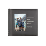 MCS Our Adventure Charcoal Photo Album Holds 200 4x6 Photos with Memo Space, Clear Side-Loading Pockets - Scrapbook Style Keepsa