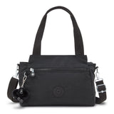 Kipling Womens Elysia Bag, Lightweight, Multicompartment Magnetic Snap Pockets, Shoulder Crossbody Bag, Black Noir, 11.5 L X 9 