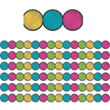 Teacher Created Resources Die-Cut Border, 2.75-Inch X 210-Ft, Chalkboard Brights Circles (Tcr3498-6)