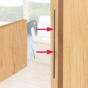 Bitray Wood Bed Plates Wood Bed Rail Hook Plates for Bed Frame Bracket Headboard Footboard Replacement - 4pcs
