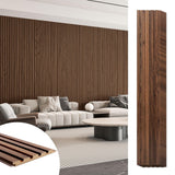 Art3d 6-Piece Wood Slat Panels for Stylish Interior Decor and Ceiling Decoration, MDF 3D Textured Panel for Ceiling and Wall,Siz